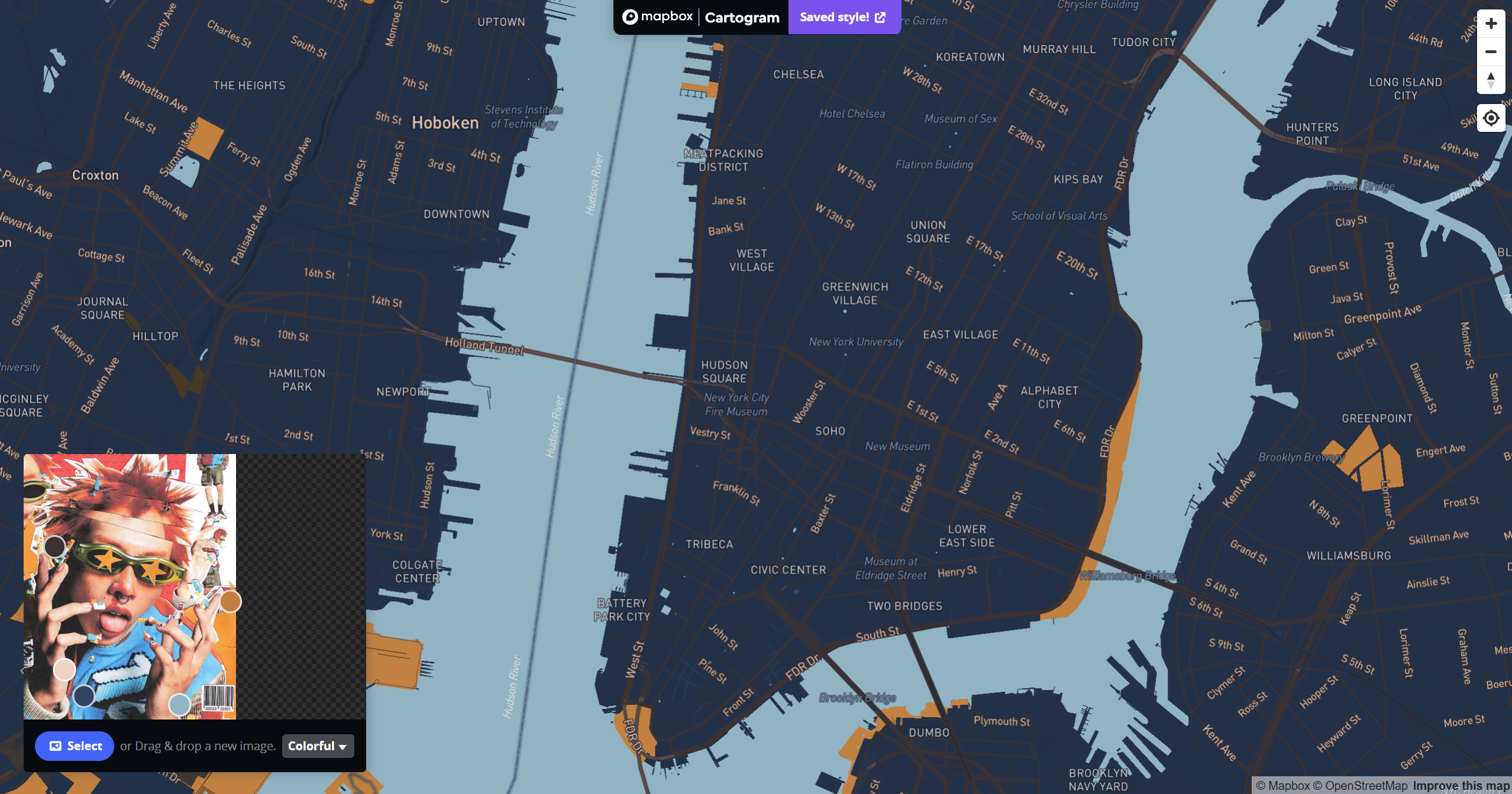 Exploration using mapbox's cartogram tool